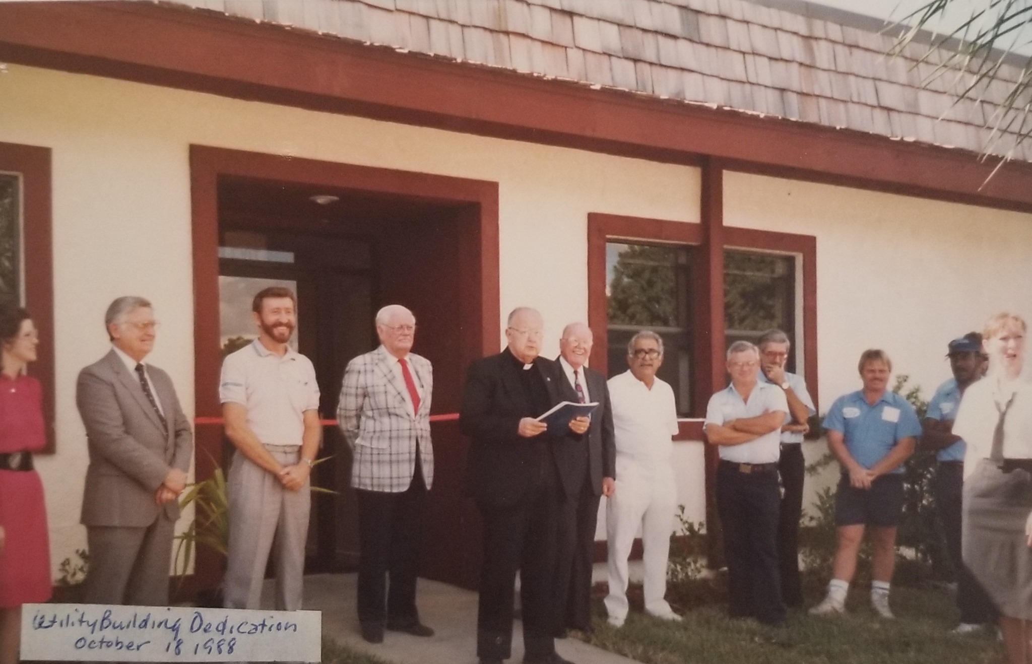 Dedication of the Wellington Utility Building – October 18, 1988
