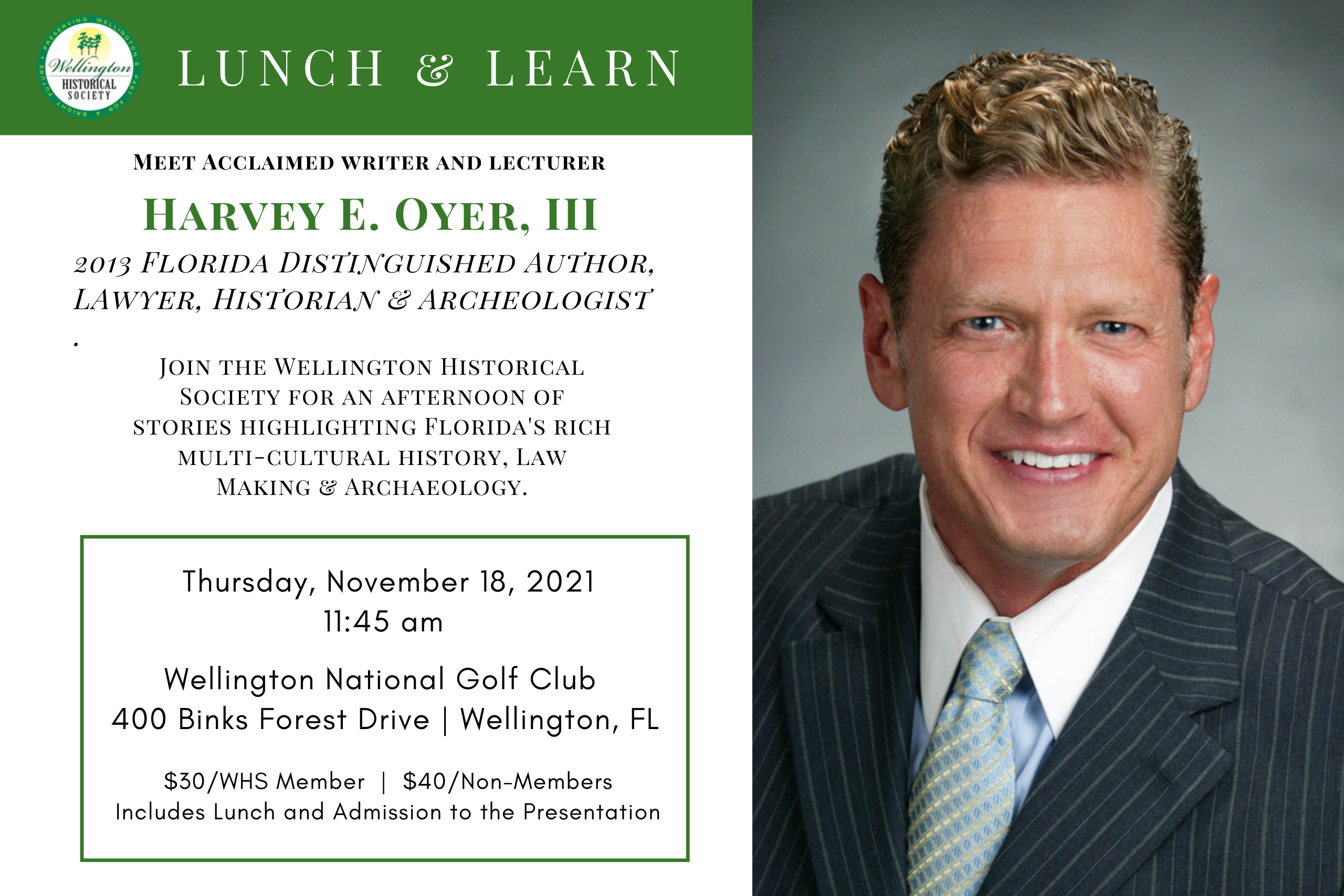 Lunch & Learn: Harvey E. Oyer, III